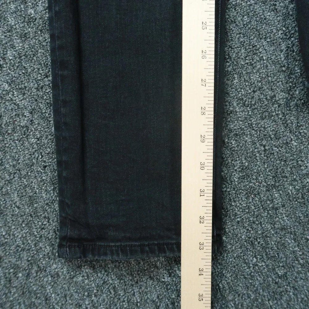 True Religion Jeans Men 38x33 Black Rocco Relaxed Skinny 5 Pocket Stretch
